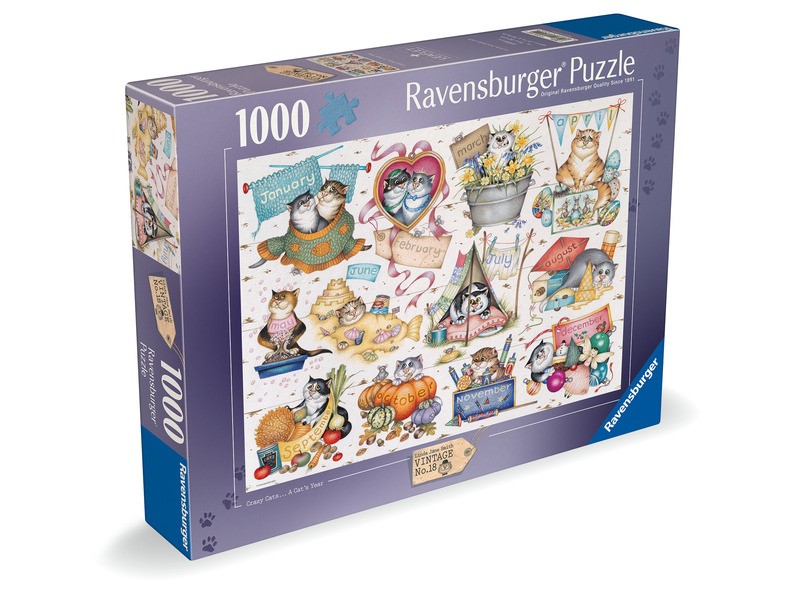 Puzzle 1000 db – Macska év borító