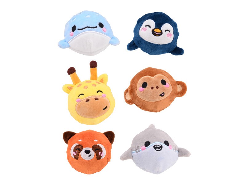 Plüss borítású pattogó labdák – 8 féle