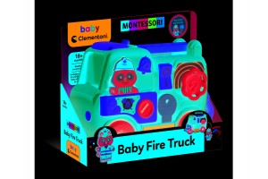 Baby Clementoni Montessori tűzoltó autó, fejlesztő bébijáték