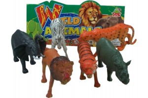 Műanyag vadállatok - 6 darabos készlet