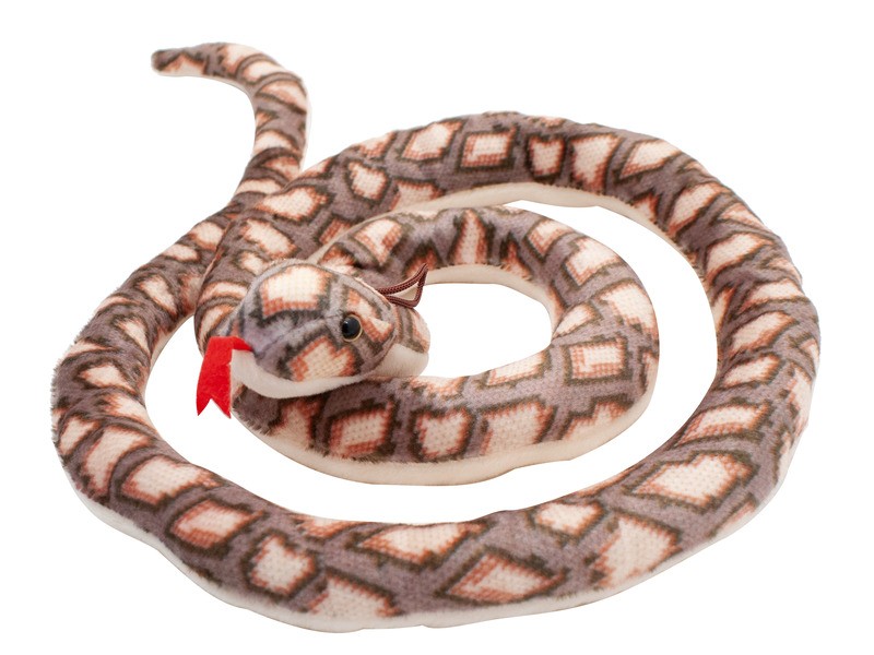 Plüss kígyó 145 cm - tarka plüssfigura