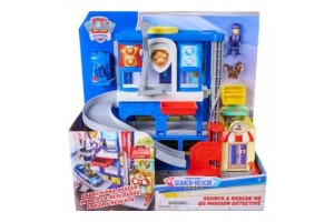 Mancs Őrjárat többszintes rendőrállomás figurákkal