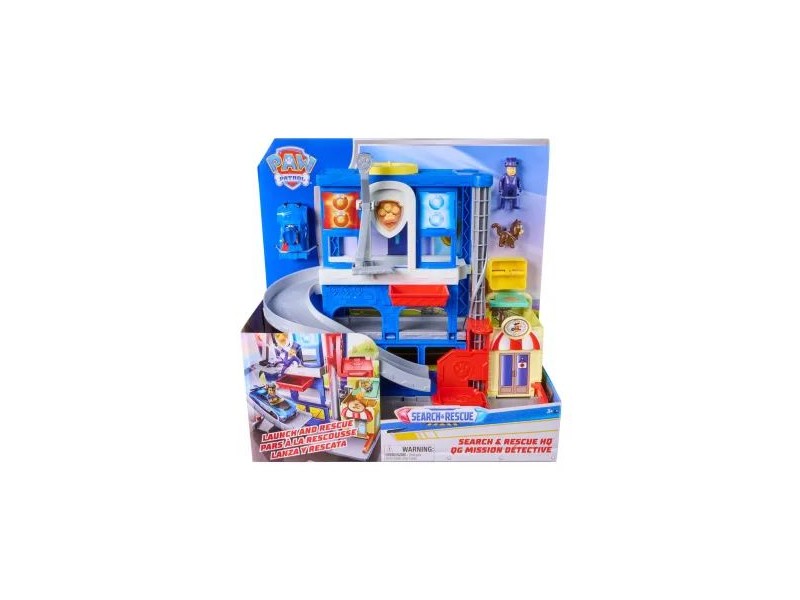 Mancs Őrjárat többszintes rendőrállomás figurákkal