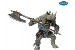 Papo orrszarvú harcos figura (38946) - 12x7x10.5 cm
