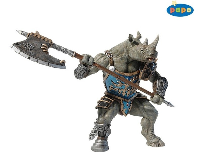 Papo orrszarvú harcos figura (38946) - 12x7x10.5 cm
