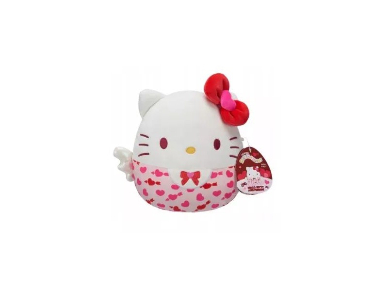 Squishmallows Hello Kitty szívecskés plüss 20 cm