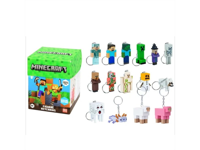 Minecraft kulcstartó díszdobozban