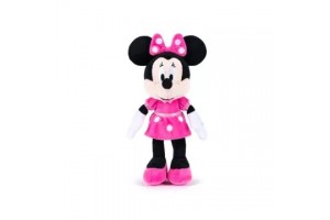 Minnie plüssfigura 25 cm - pöttyös rózsaszín ruha
