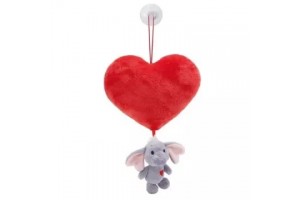 NICI GREEN szürke plüss elefánt szív 15 cm