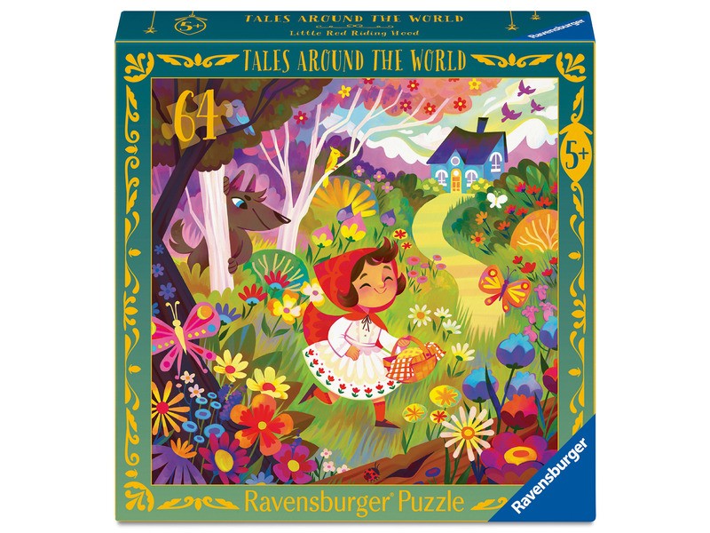 Puzzle 64 db – Piroska és a Farkas illusztráció