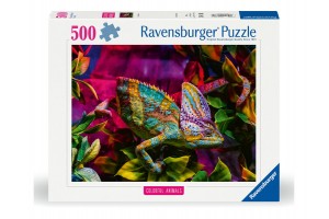 Puzzle 500 db - Kaméleon, részletgazdag kép