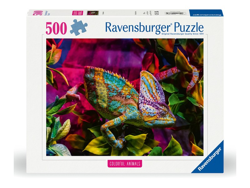 Puzzle 500 db - Kaméleon, részletgazdag kép