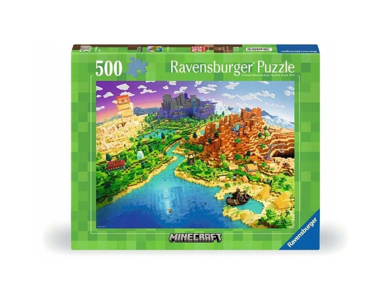 Puzzle 500 db – Minecraft világa