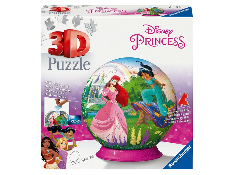 Puzzle 3D 72 db – Disney hercegnők