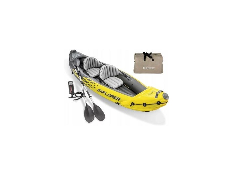 Intex Explorer K2 sárga kajak alumínium evezőkkel