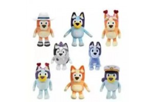 Bluey plüssfigura 15–23 cm – többféle karakter