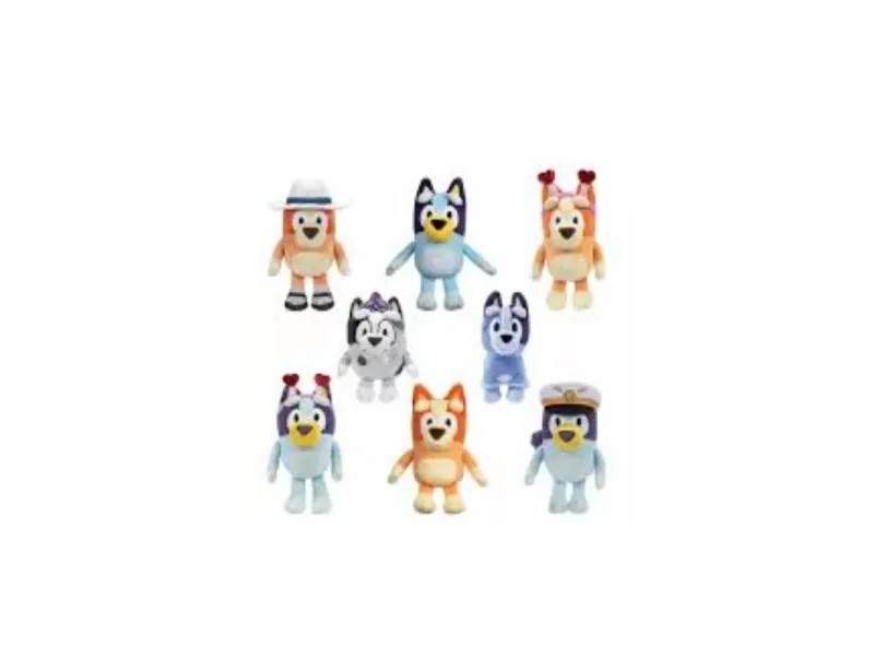 Bluey plüssfigura 15–23 cm – többféle karakter