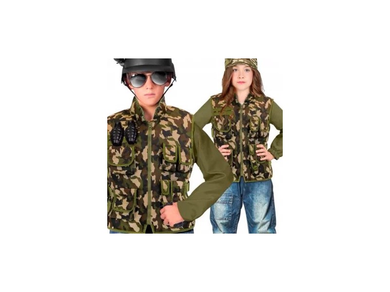 Katonai taktikai mellény 140 cm – több zseb, állítható