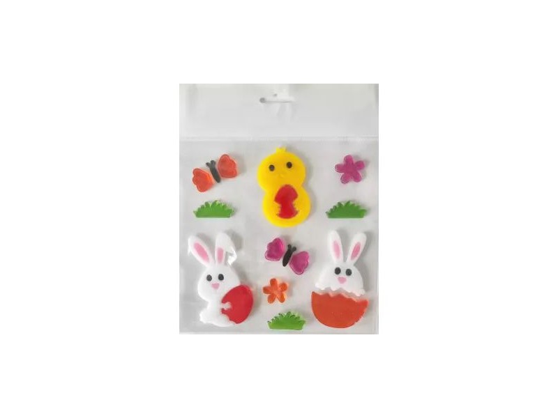 Húsvéti ablakzselé - nyuszik és csibék