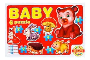 Bébi kirakó játék - 6 darabos, 17×16 cm