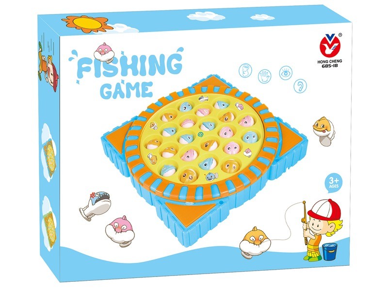 Horgász játék - nagy, 2–4 játékos, 2×AA (nem tartozék)