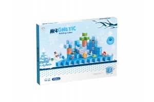 Mágneses építőkockák – jeges tenger állatai, 112 db
