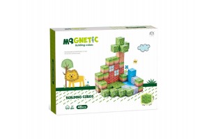 Mágneses építőkockák – Szafari, 48 db