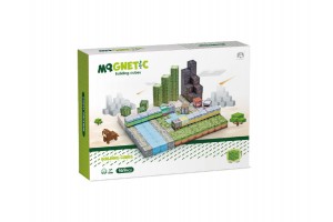 Mágneses építőkockák - Zöld Város (169 db)