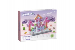 Mágneses építőkockák - Lila város (193 db)