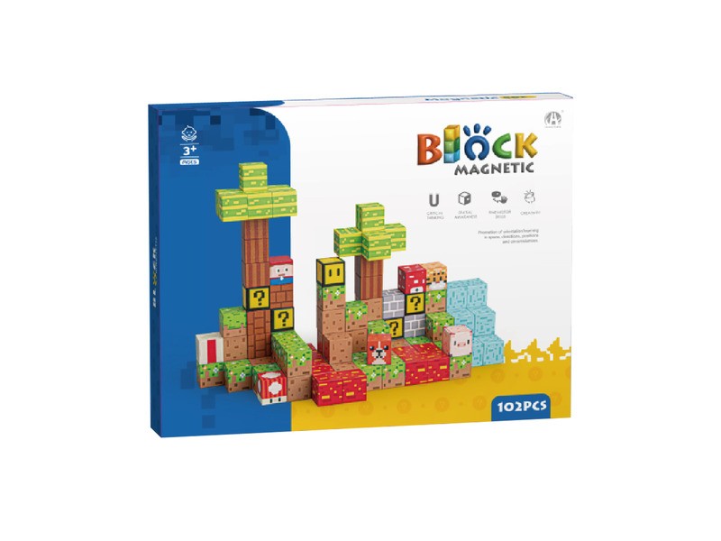Mágneses építőkockák - erdő 102 db