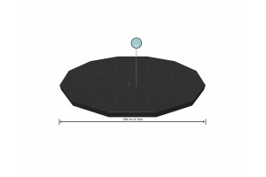 Medence takaró ponyva 3,66 m