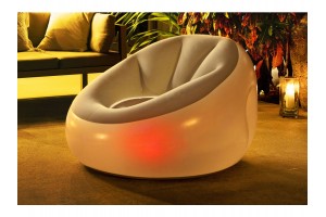 Felfújható fotel beépített LED világítással