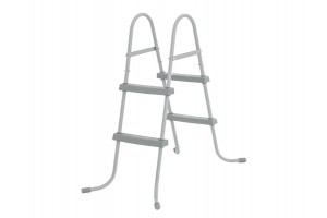 Rozsdamentes medence létra csúszásgátló fokokkal