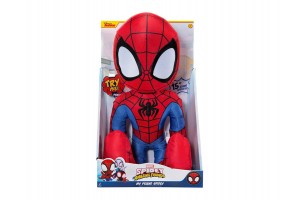 Pókember Spidey beszélő plüss 40 cm - mellkasgomb
