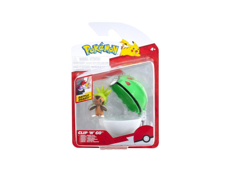 Pokémon Clip N Go – Chespin figura és Poké Ball