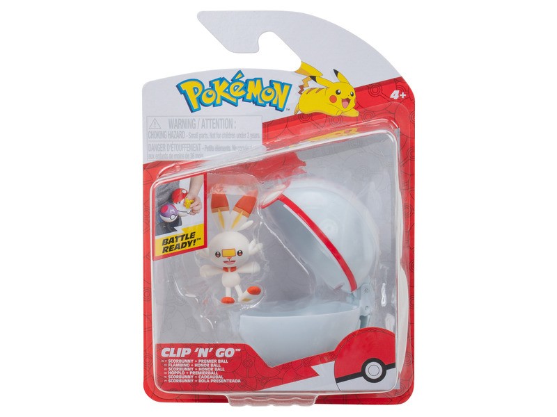 Pokémon Scorbunny figura Premier Poké Ball-lal