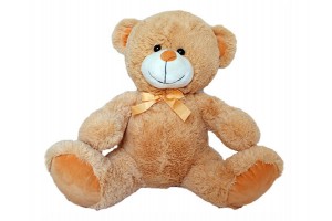 Tony óriás plüssmaci 102 cm, világosbarna, masnival