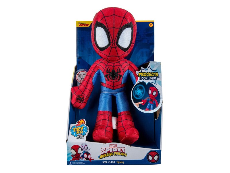 Spidey Pókember világító plüssfigura 23 cm