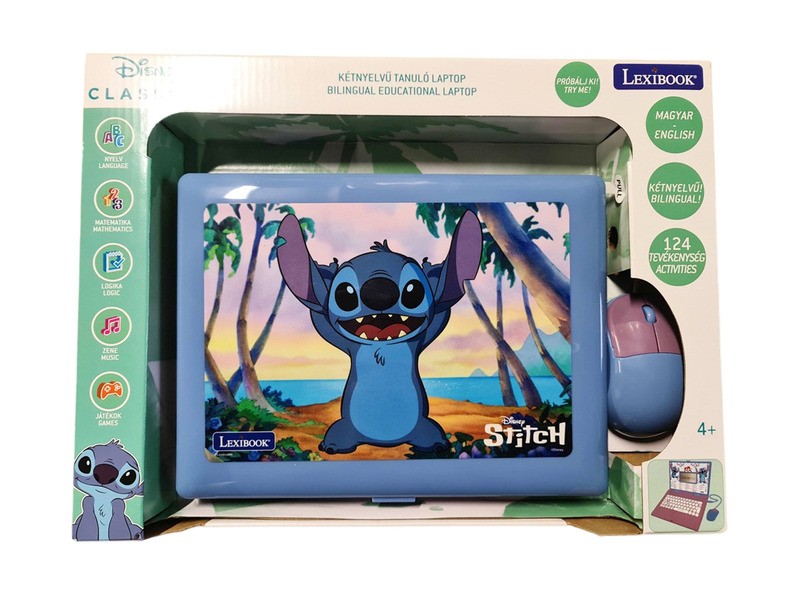 Oktató laptop Stitch - magyar és angol