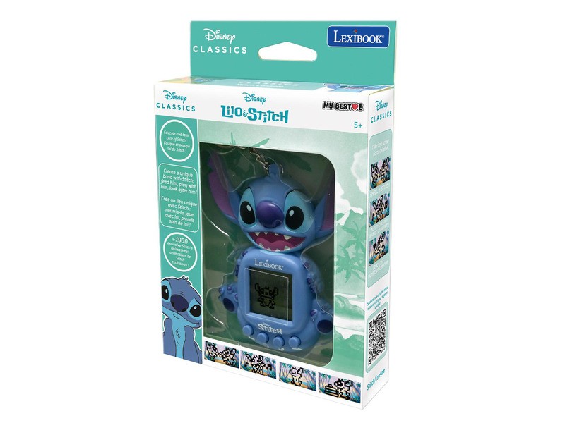 Stitch játékkonzol színes LCD interaktív játék