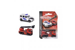 Majorette SOS kisautók - mentőjárművek, fém, mozgatható részek