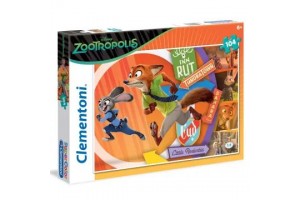 Clementoni Zootropolis 104 darabos puzzle képe