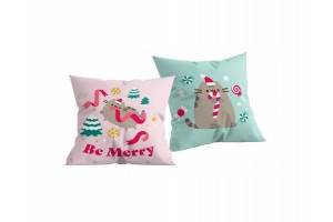 Pusheen karácsonyi díszpárna 40x40 cm