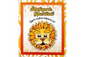 Állatfigurás gipszkiöntő készlet — 2 öntőforma, 20 dkg gipsz