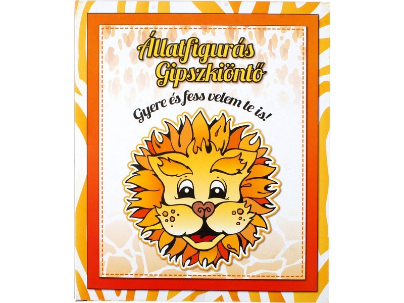 Állatfigurás gipszkiöntő készlet — 2 öntőforma, 20 dkg gipsz