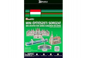 Magyarországi épületek - 155 db mini 3D puzzle