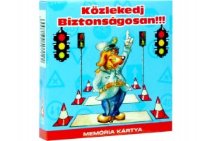 Közlekedj biztonságosan memória kártya – 34 lap, memória játék