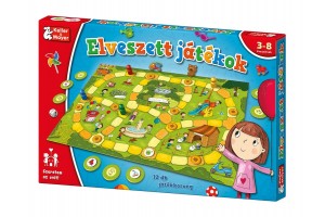 Elveszett játékok társasjáték - doboz és játékelemek