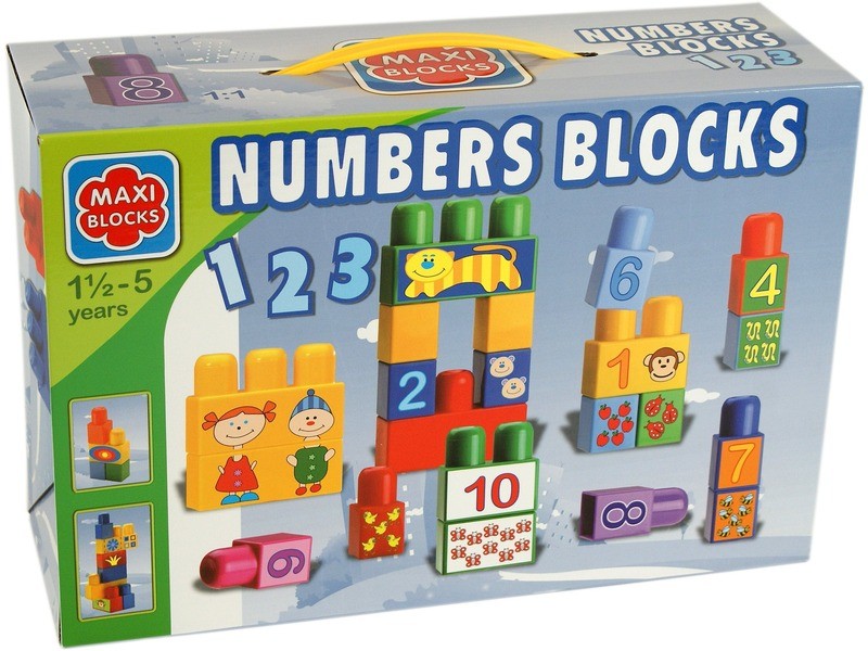 Maxi Blocks 18 darabos számolós építőkockák