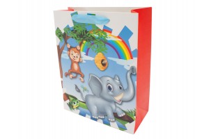 Állatfigurás díszzacskó 18x23 cm